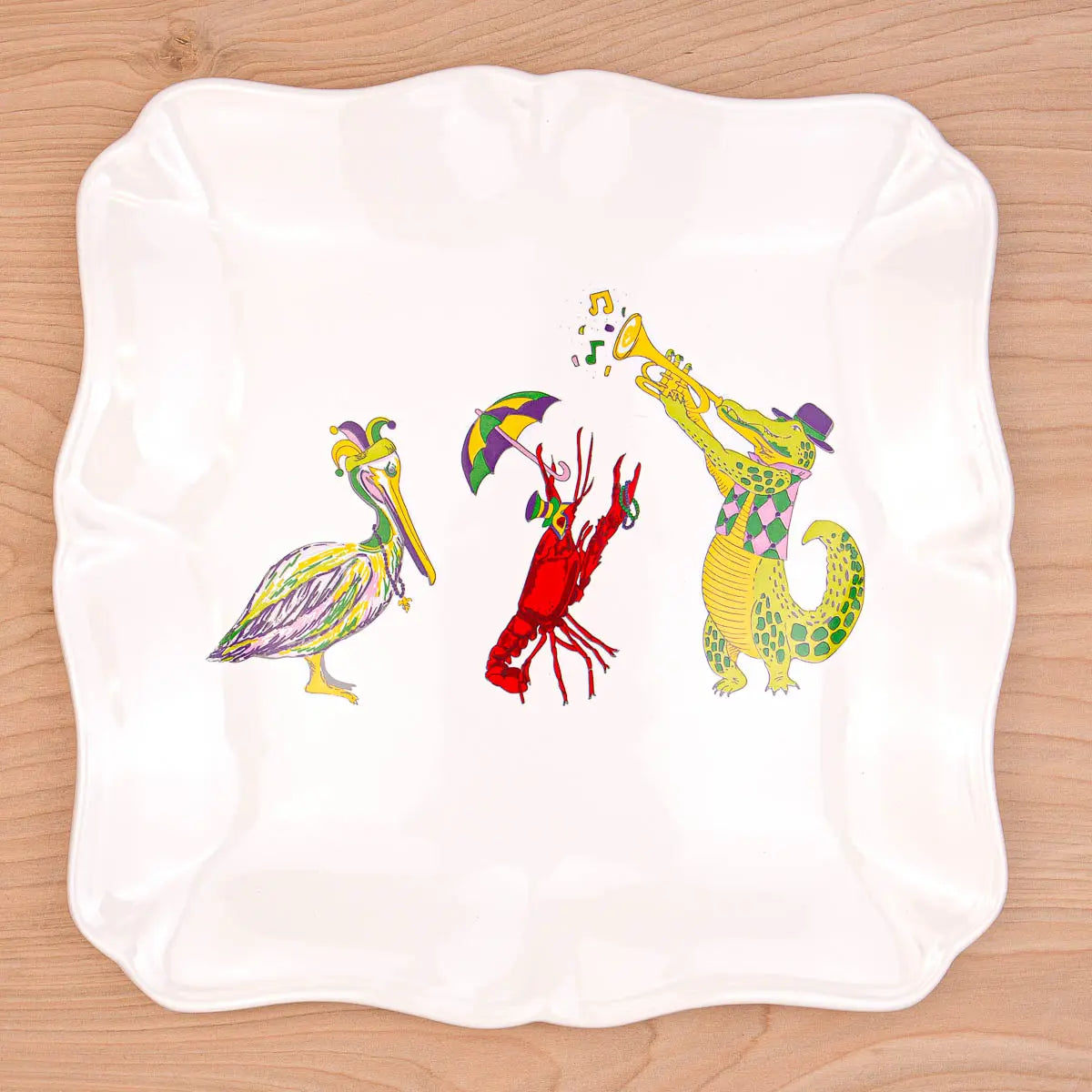 Mardi Gras Band Platter
