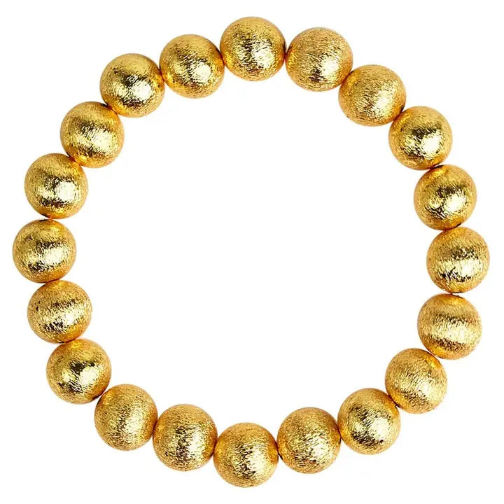 Georgia 10mm Brushed Gold Bracelet