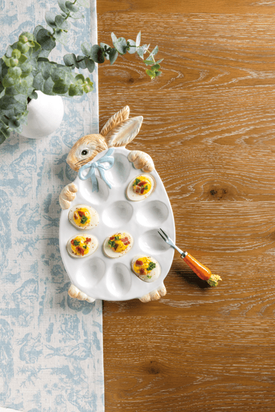 Bunny Deviled Egg Platter Set