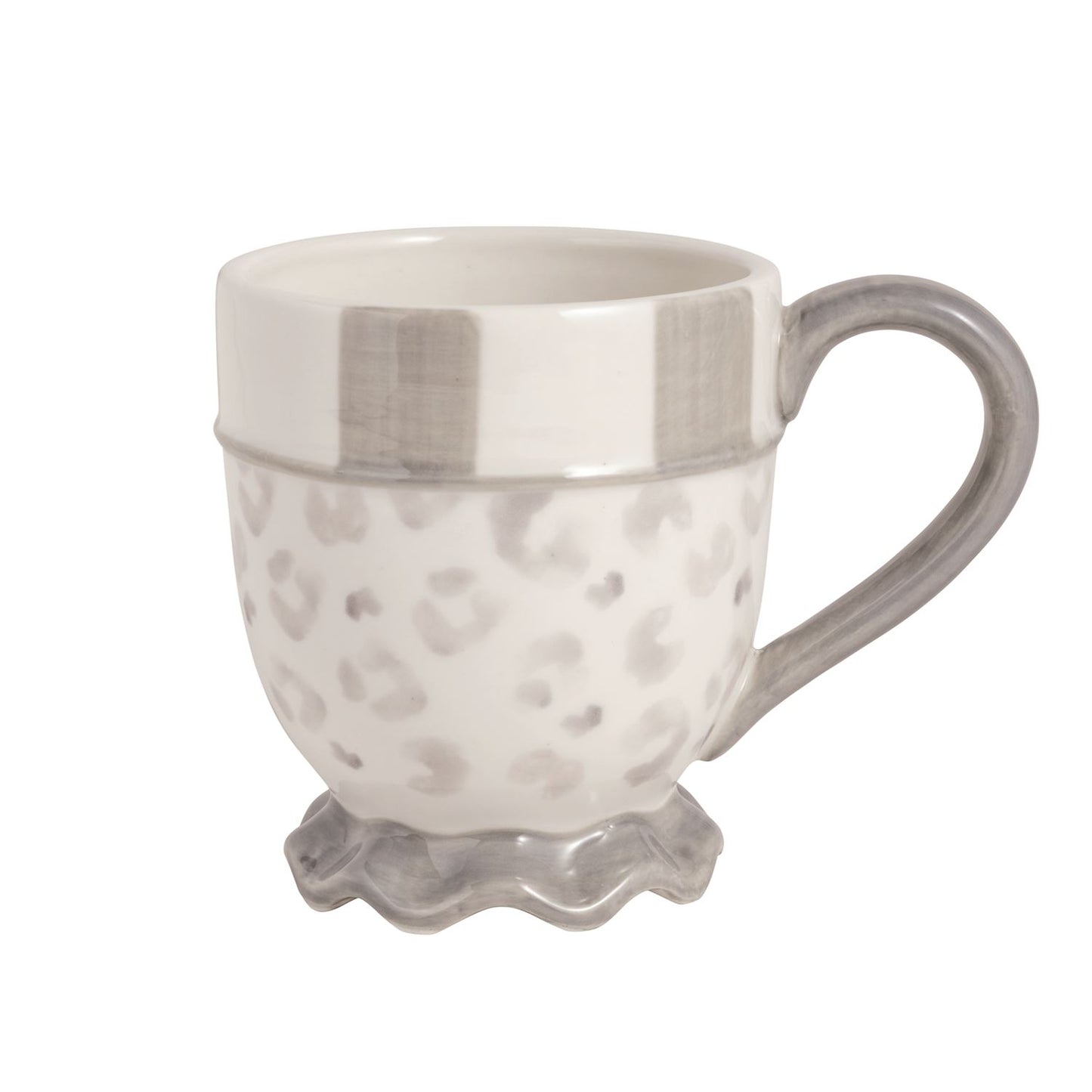 Grey Leopard Mug