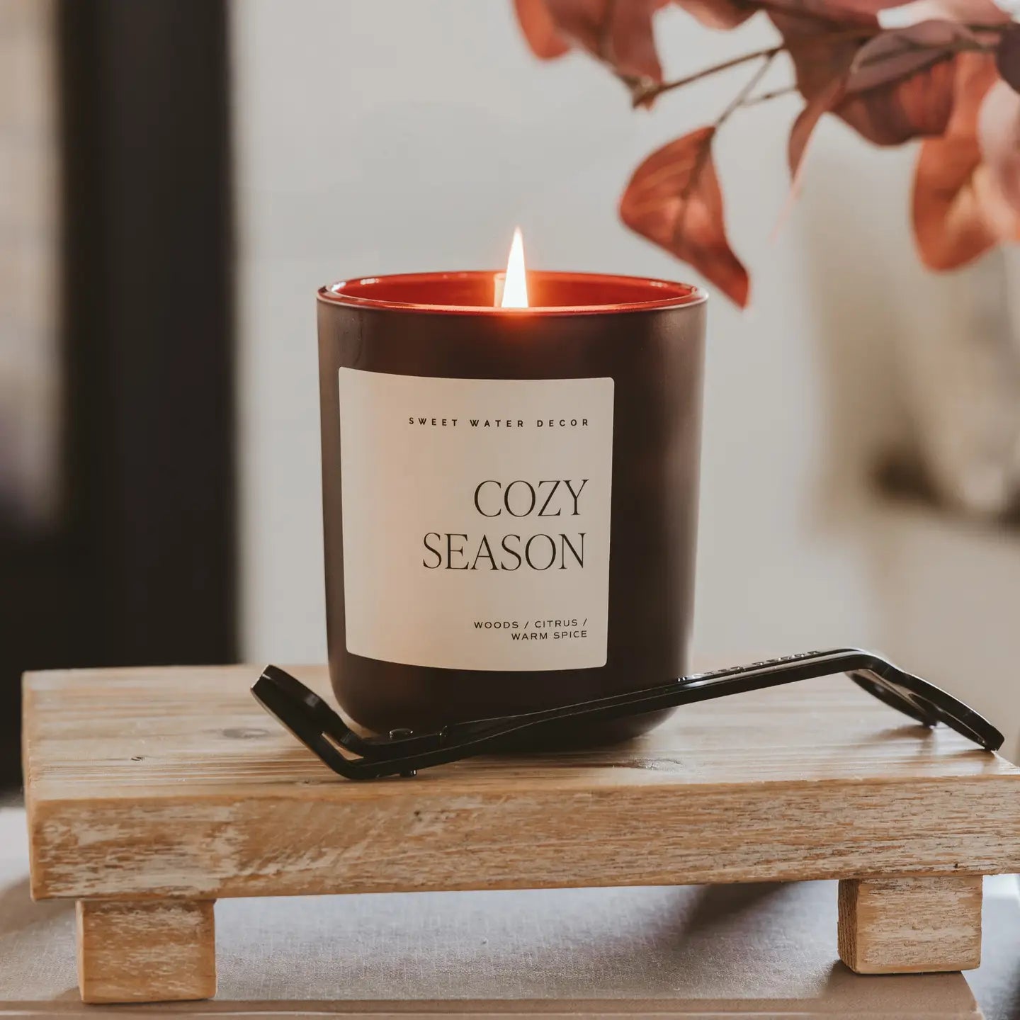 Cozy Season Brown Jar