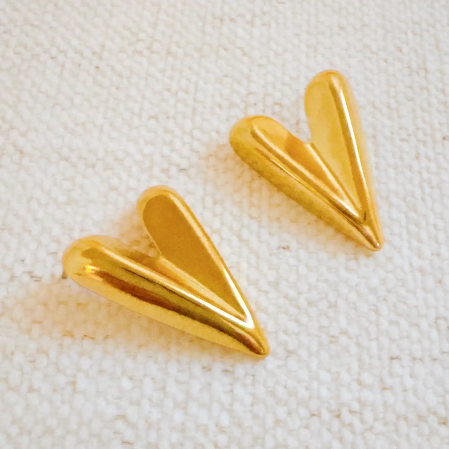 Hey Love Heart Studs