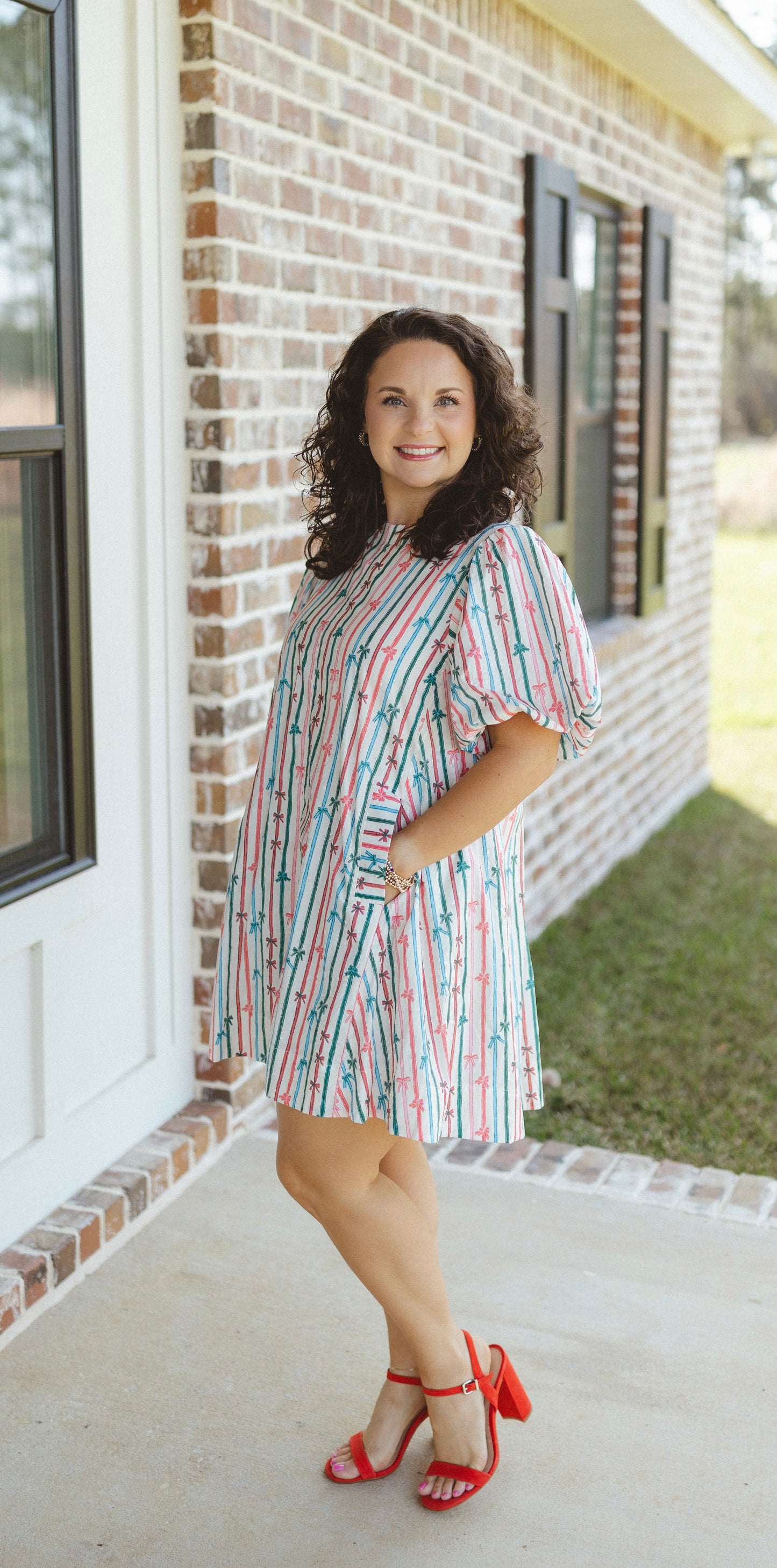 Striped Bow Dress