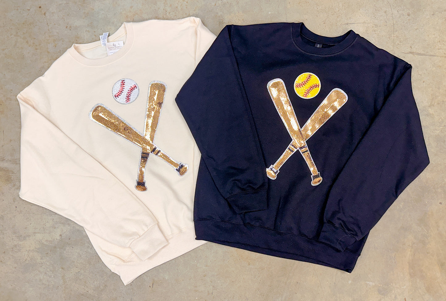 Softball Sequin Sweatshirt