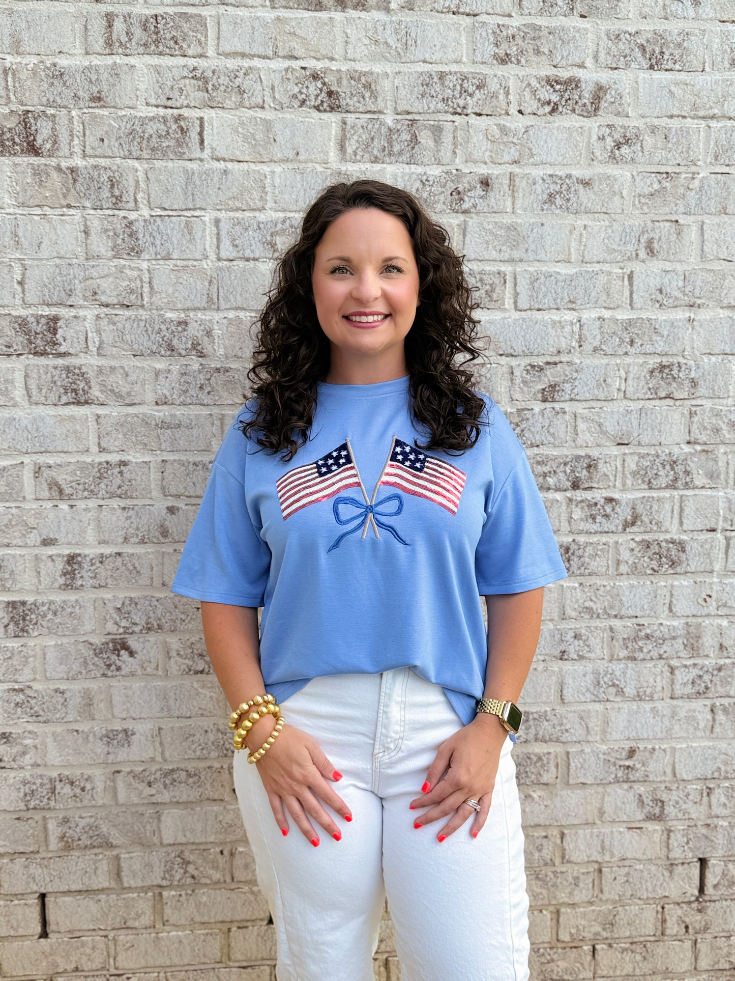 Flags and Flare Top