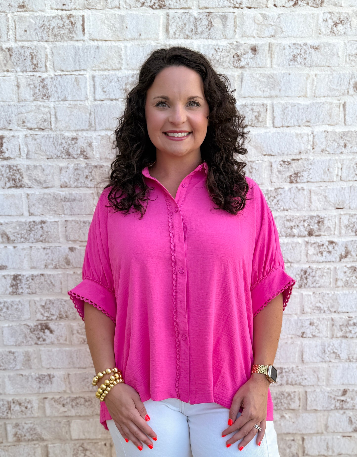 Flair Scallop Trim Top