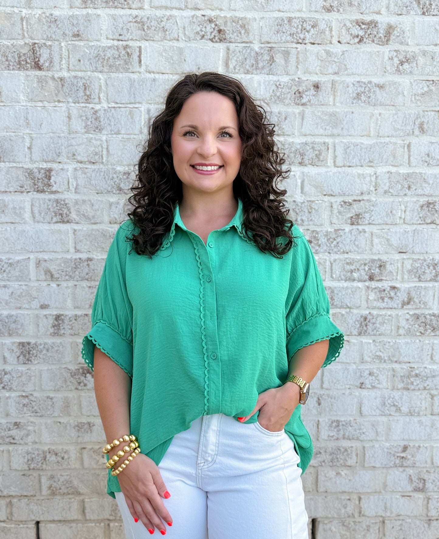Flair Scallop Trim Top