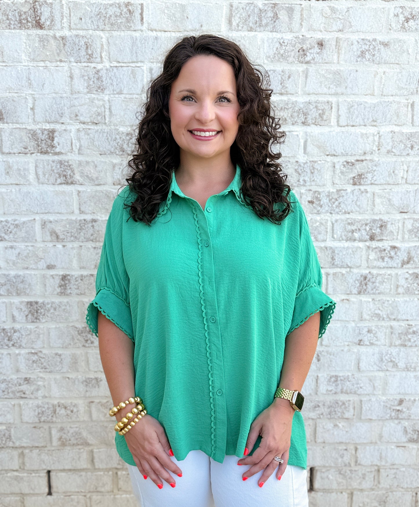 Flair Scallop Trim Top