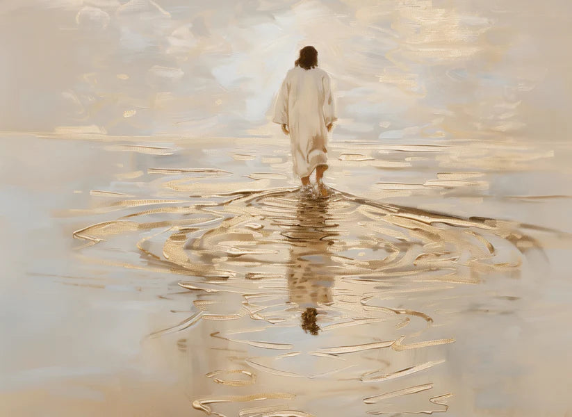 Jesus Walks On Water Art