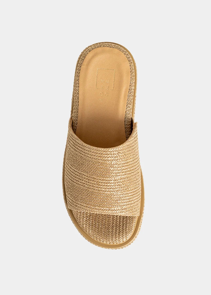 Lexie Natural Platform Sandal