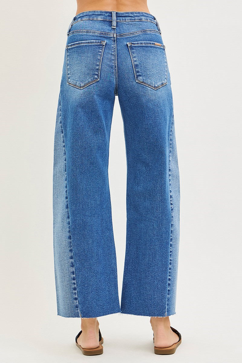 Cropped Barrel Jeans