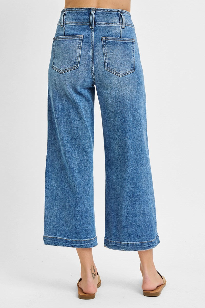 Double Button Detail Jeans