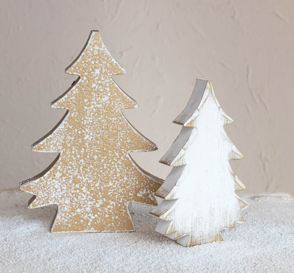 White Distressed Tree