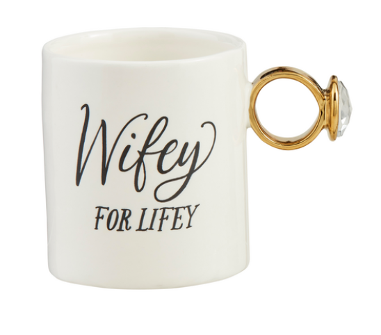 Wifey Ring Handle Mug