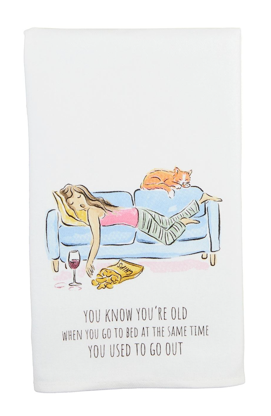 Go Out Funny Bday Towel