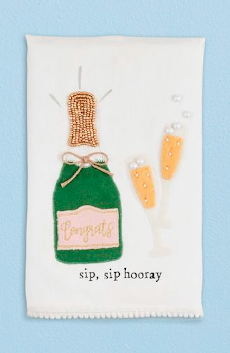 Sip Hooray Tea Towel