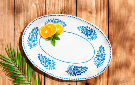 Block Print Platter