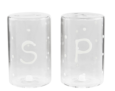 Happy Glass Salt & Pepper Set