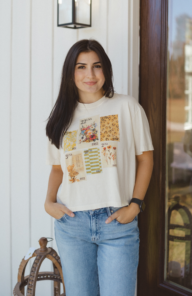 Fall Stamp Crop Tee