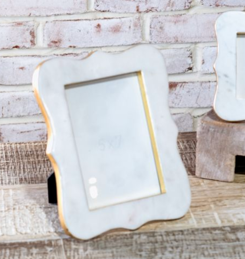 French Curve Marble Frame