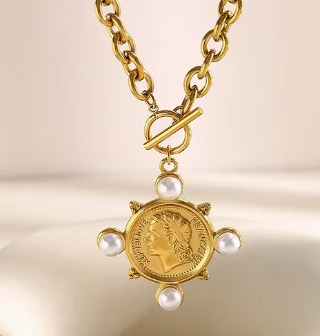 Pearl Coin Necklace