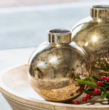 Gold Ball Vase