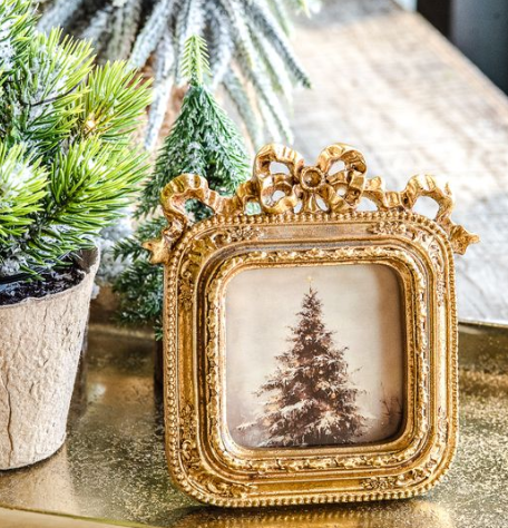 4" Gold Vintage Tree Frame