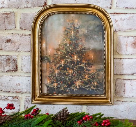 12" Antique Gold Tree Frame