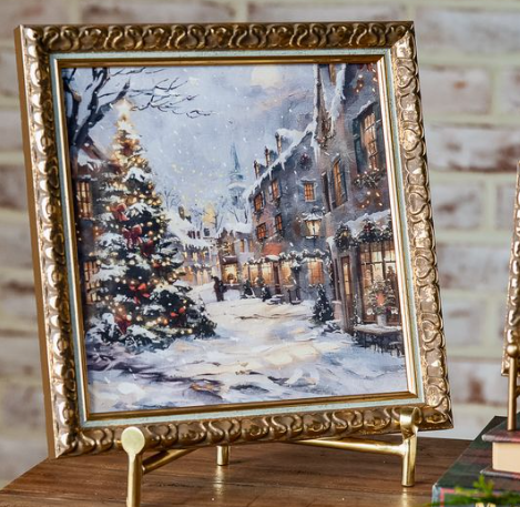 10x10 Christmas Town Frame