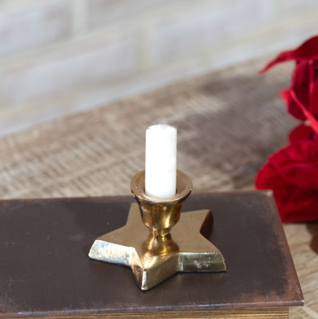 Gold Star Taper Holder