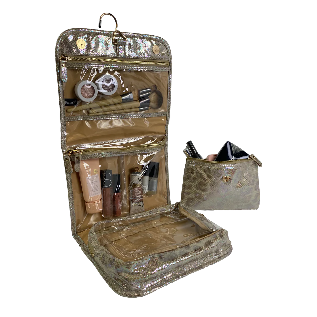 Glimmer Leopard Getaway Toiletry Case