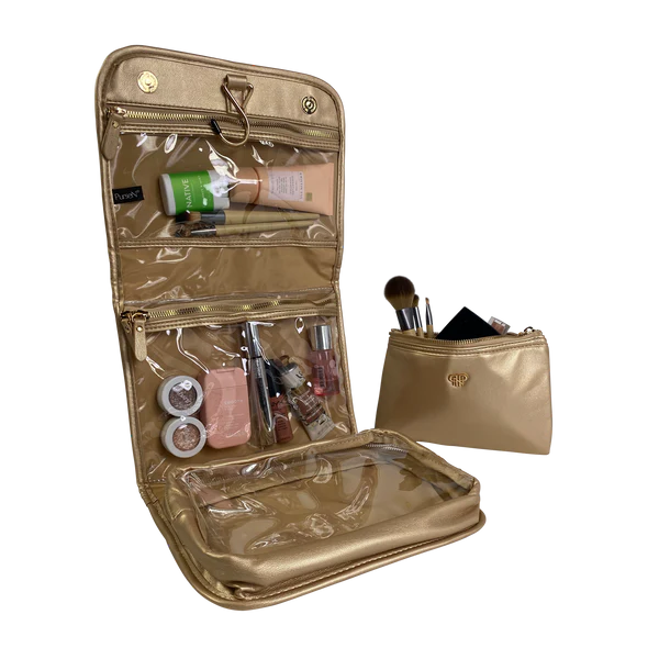 Nude & Gold Toiletry Case