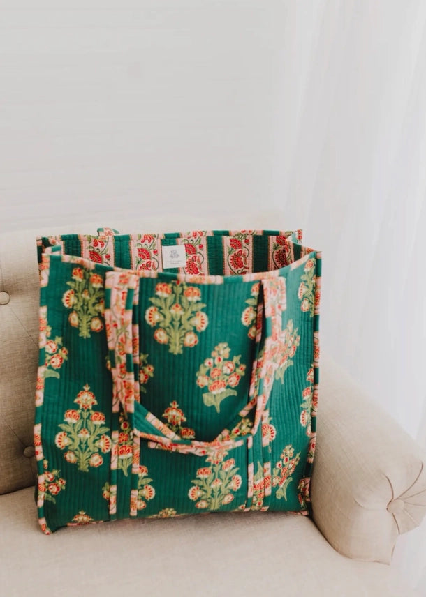 Elodie Luxe Quilted Tote