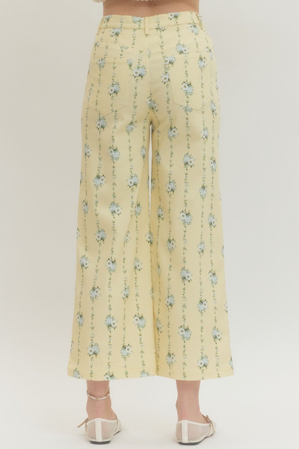 Yellow Floral Pants