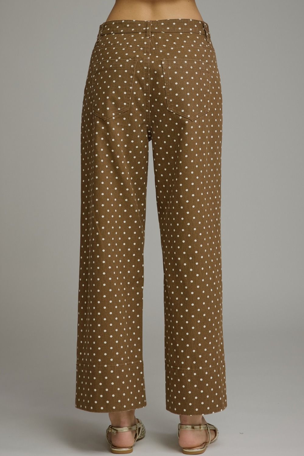 Light Brown Polka Dot Jeans