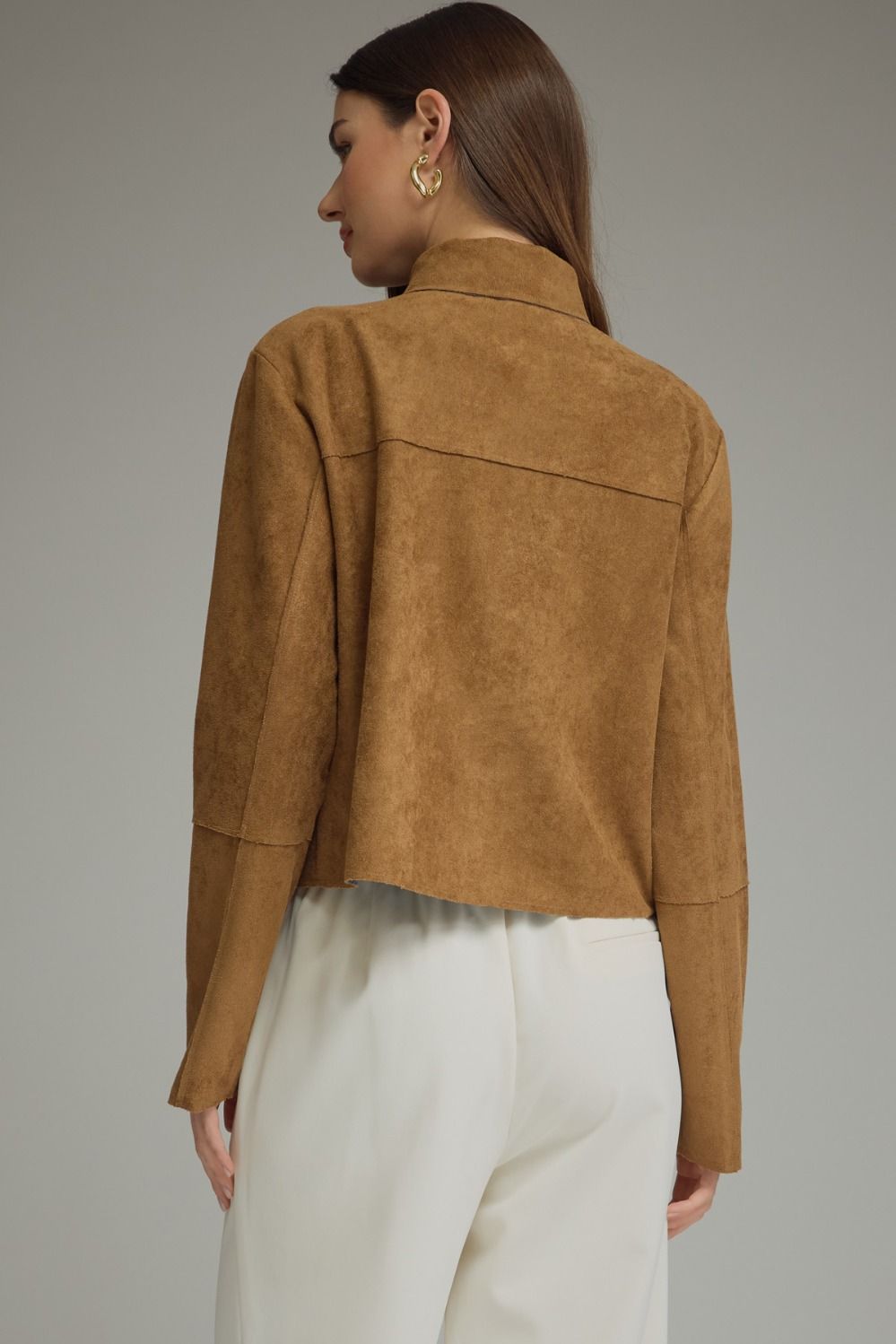 Brown Cropped Jacket