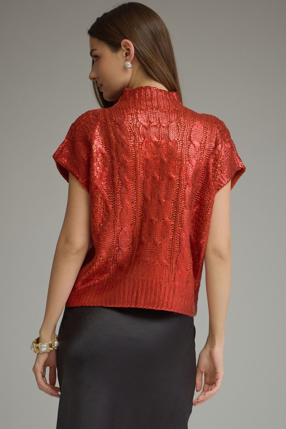 Shiny Sweater Top