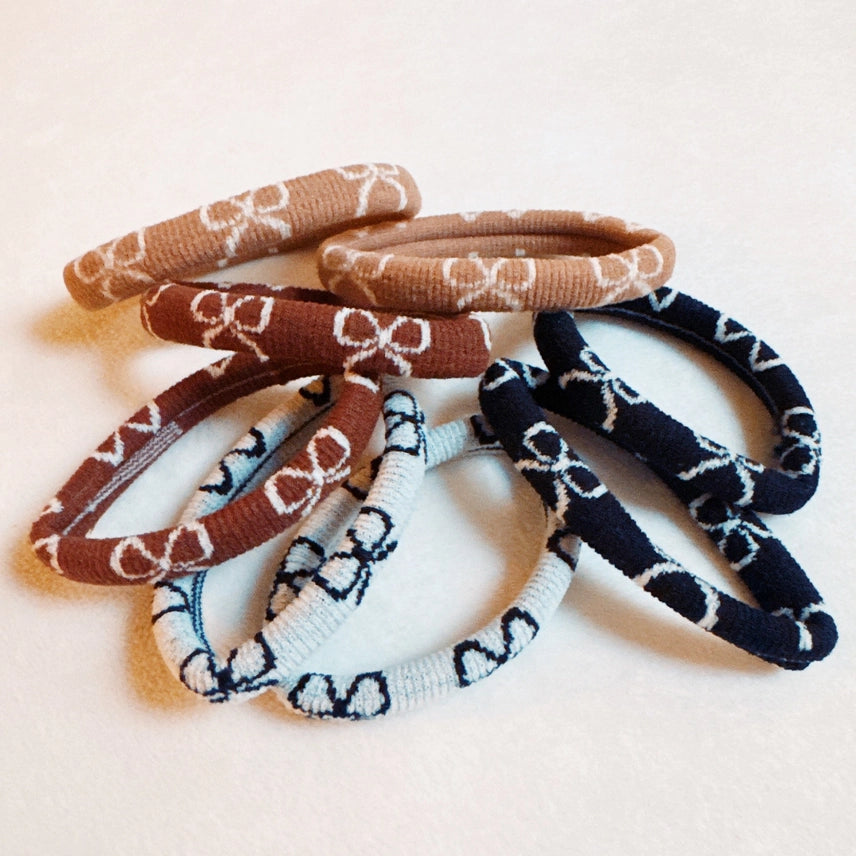 Bow Patterned Hair Ties