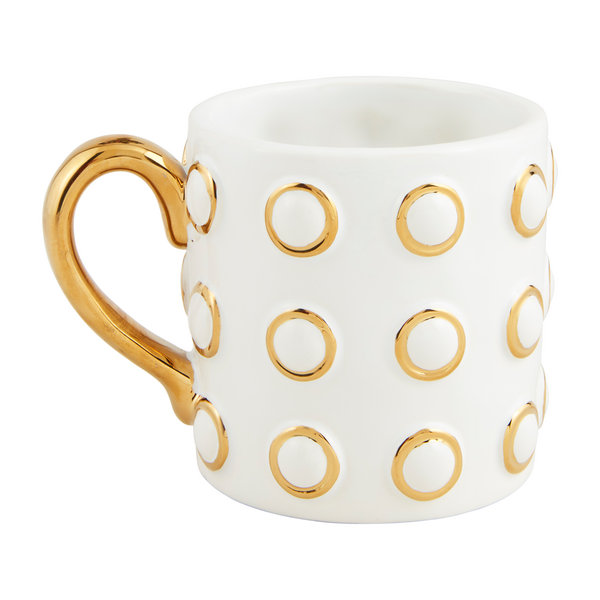 Gold Ceramic Ring Mug