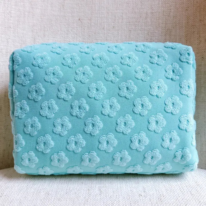 Embossed Daisy Cosmetic Case