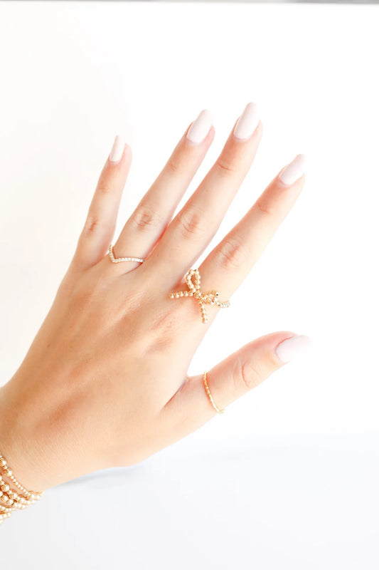 BB Gold Bow Rings