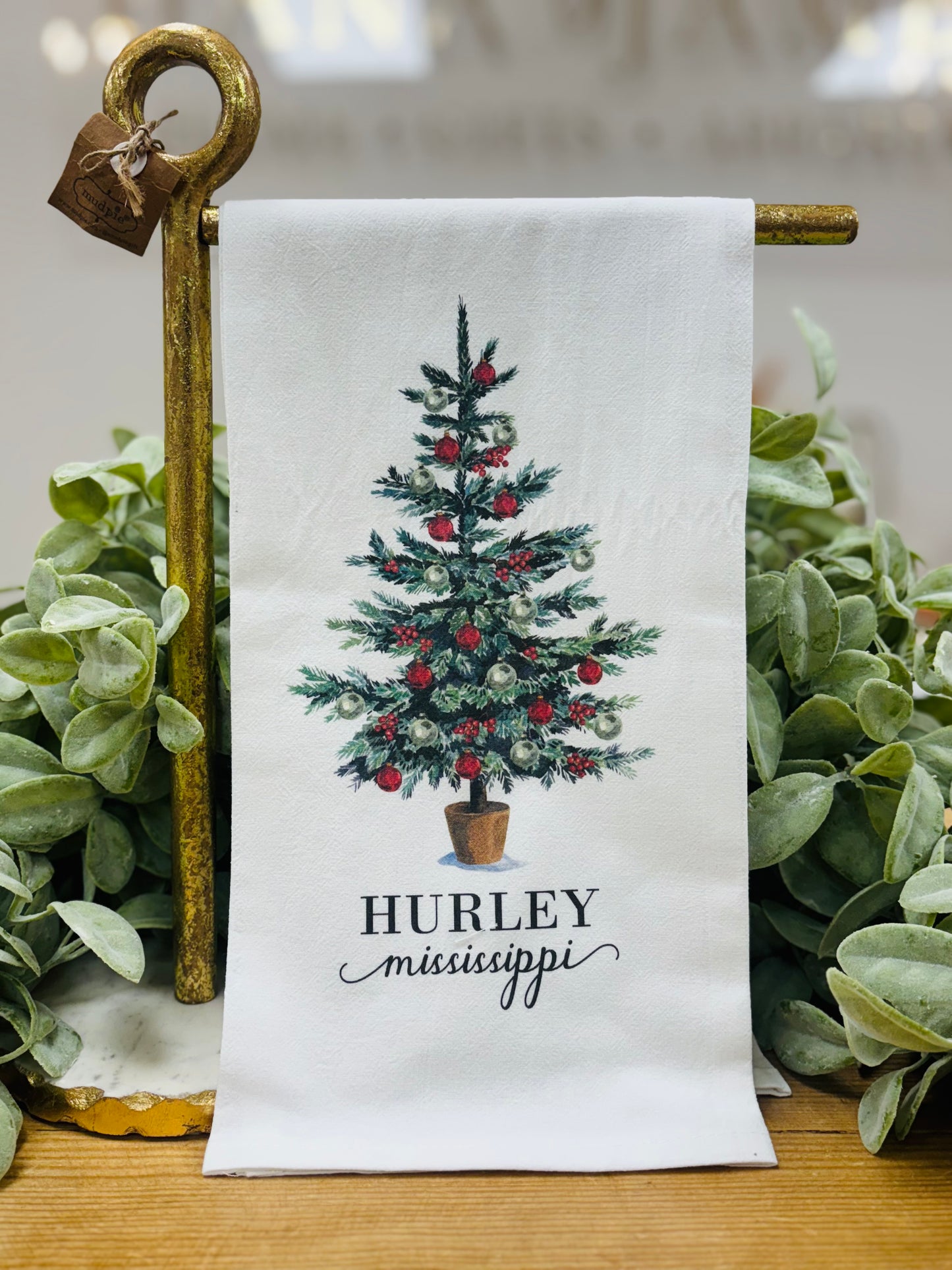 Christmas Tree Hurley Tea Towel