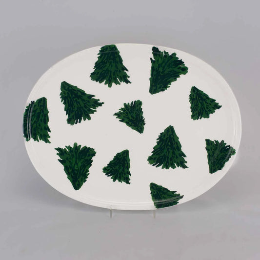 Watercolor Royal Fir Platter