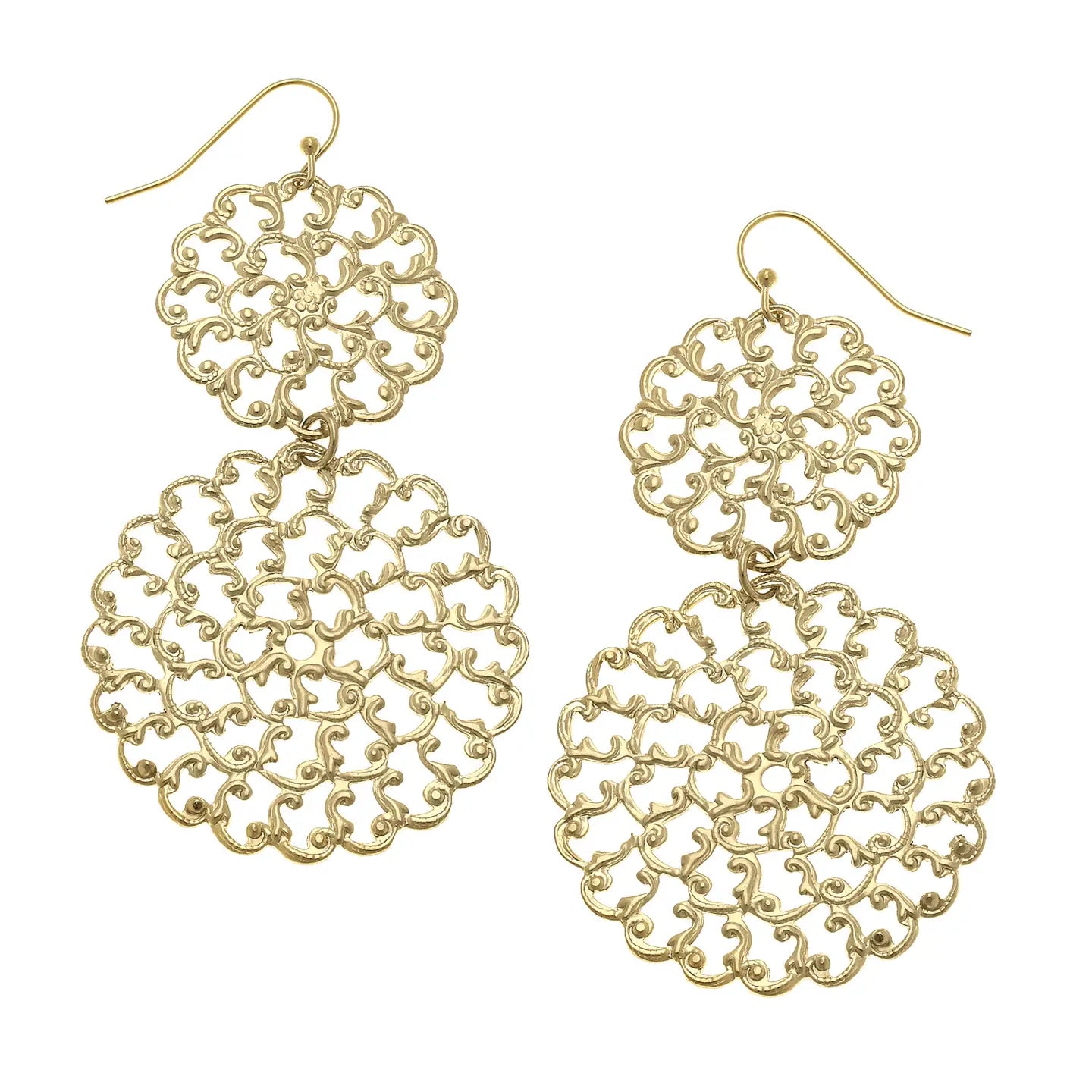 Gold Filigree Earrings