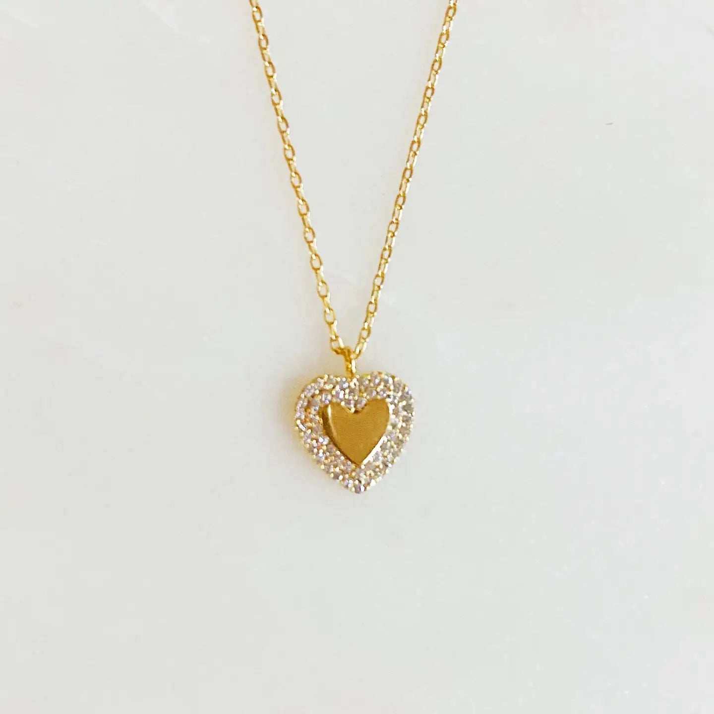 Gold Mini Heart Necklace