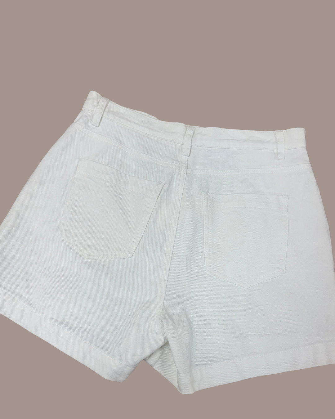 White Tailored Shorts