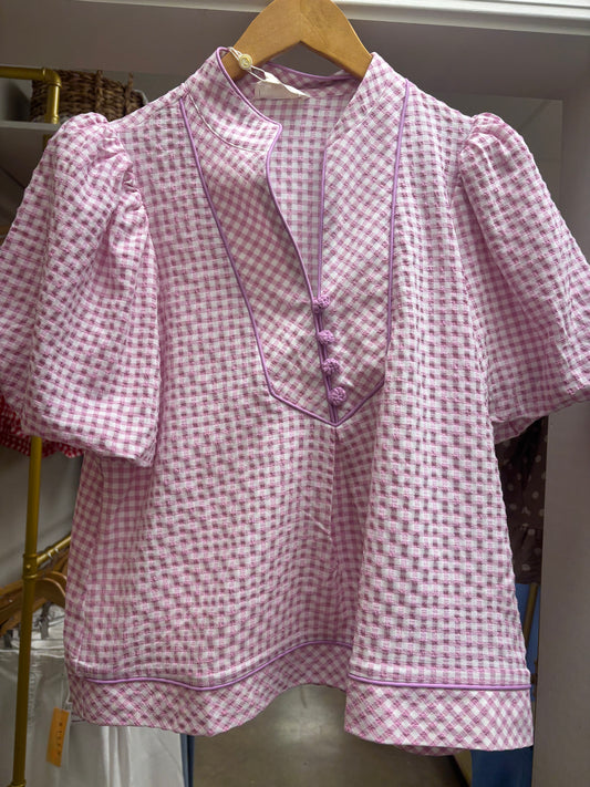 Rosy Picnic Blouse