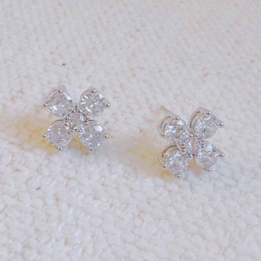 Radiant Sparkle Mini Cross Studs