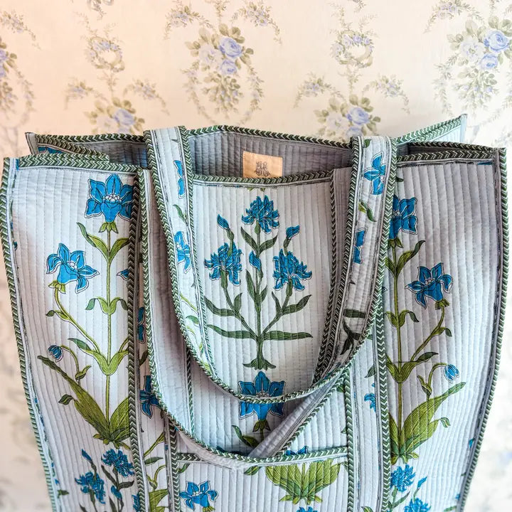 Iris Luxe Quilted Tote