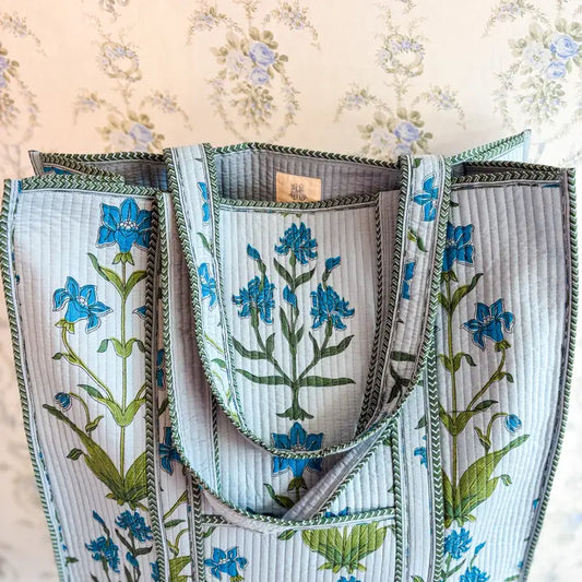 Iris Luxe Quilted Tote